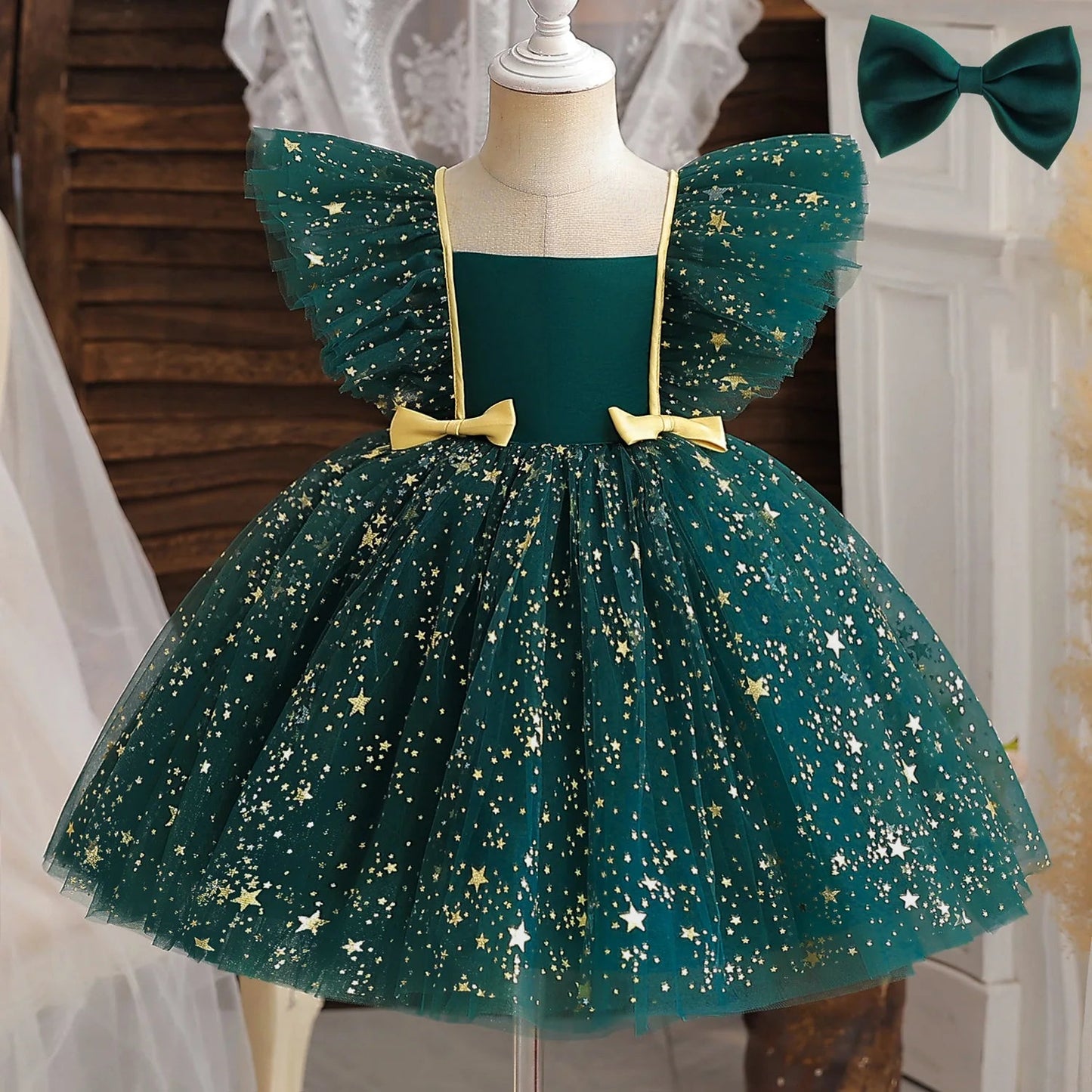 KMK - Girls Sequins tulle dress