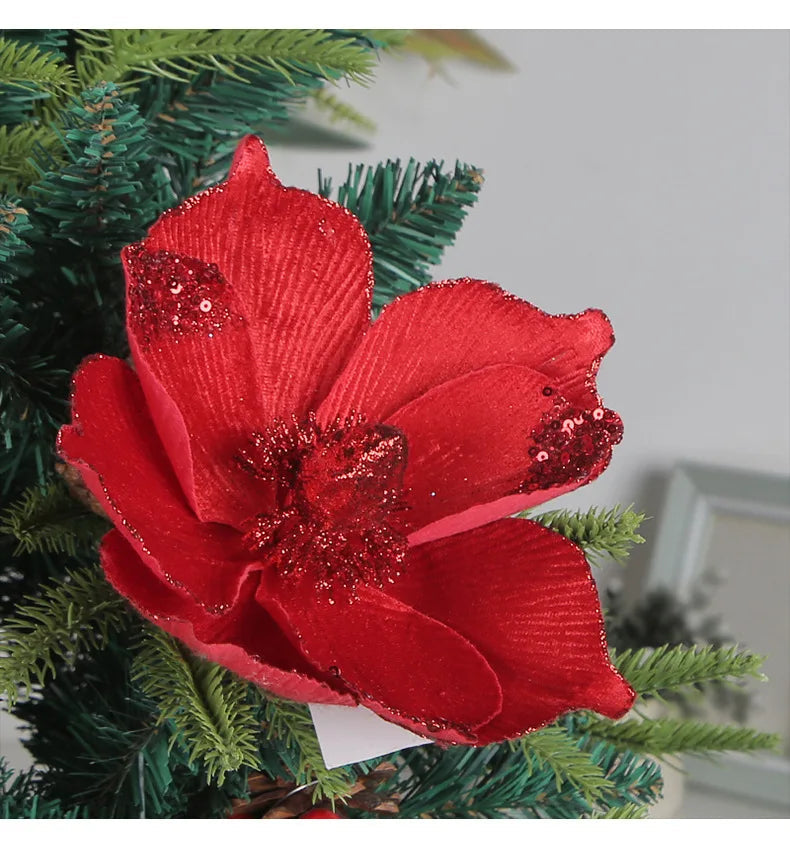 KMK - Glitter Christmas Sequin Flower