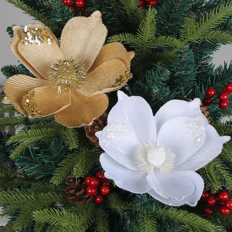 KMK - Glitter Christmas Sequin Flower