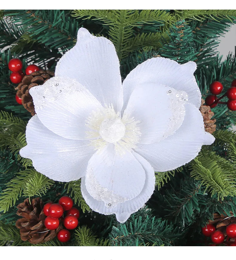 KMK - Glitter Christmas Sequin Flower