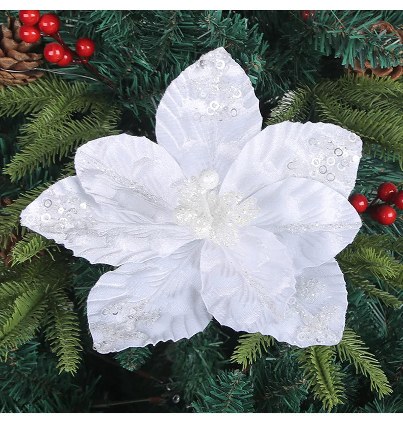 KMK - Glitter Christmas Sequin Flower