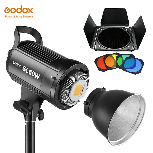 KMK - Godox LED Photography Fill light SL-60W SL60W 5600K White Video light Continuous ligh