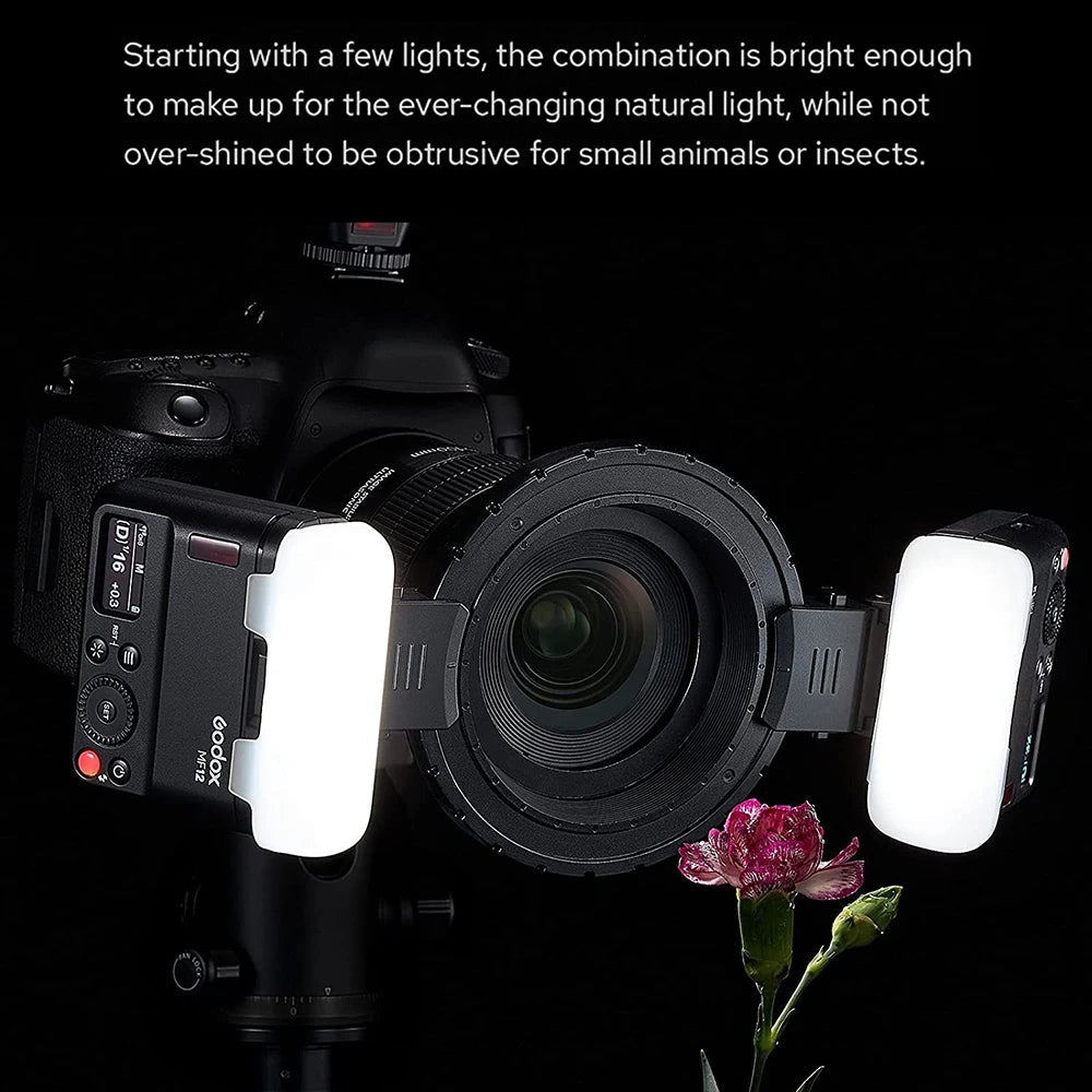 KMK - Godox MF12 K2 Macro Flash Light with Xpro II Wireless Flash Trigger