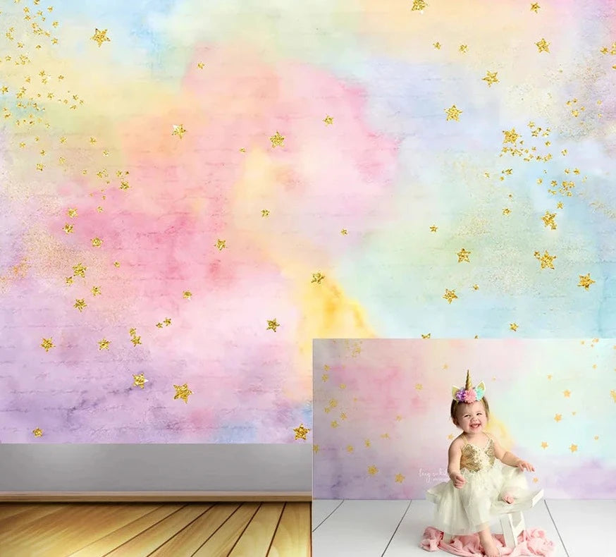 KMK - Golden Twinkle Little Star Backdrop