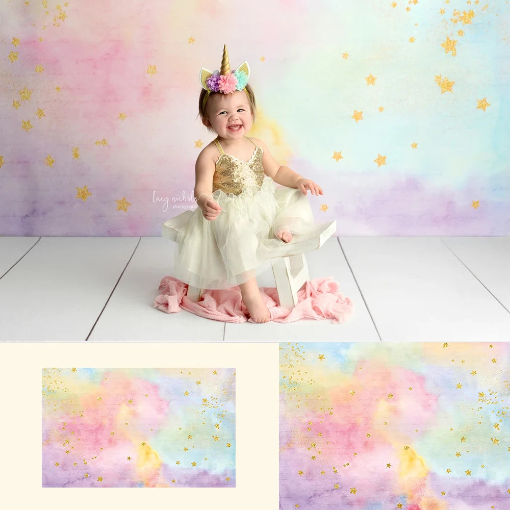 KMK - Golden Twinkle Little Star Backdrop