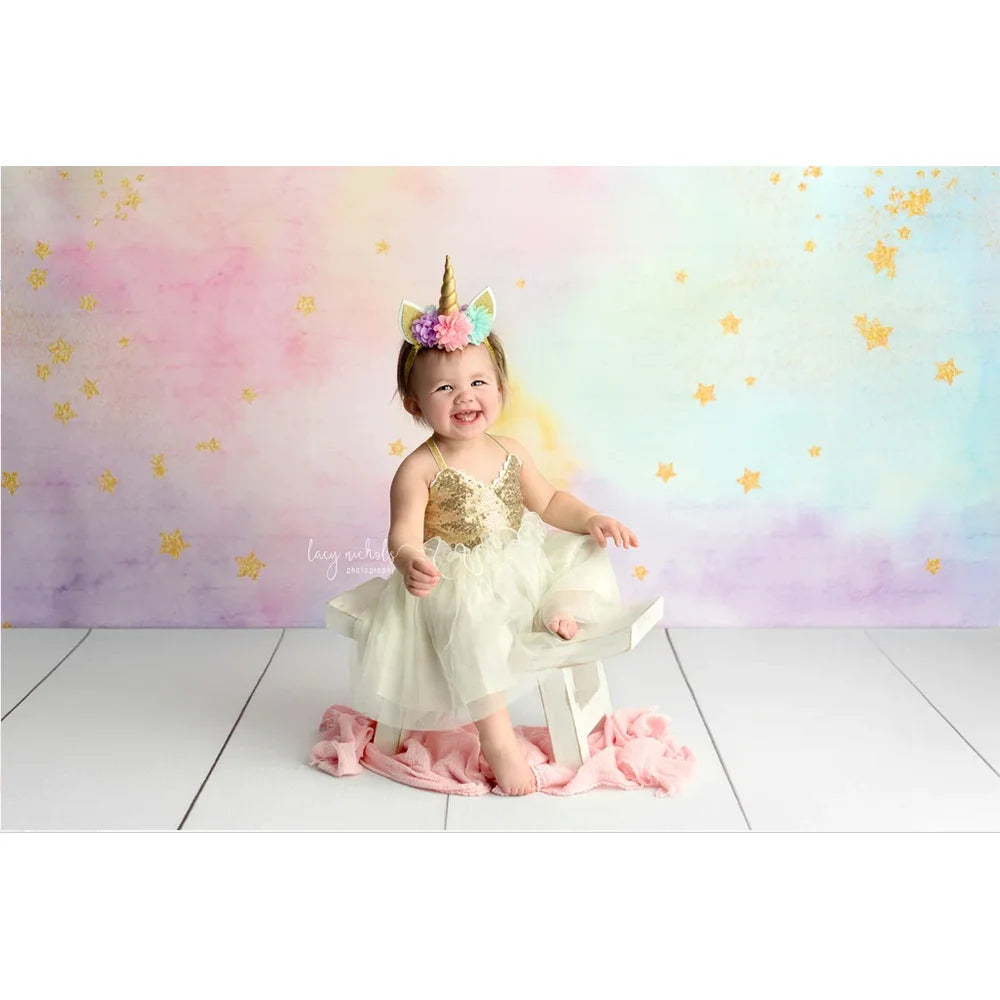 KMK - Golden Twinkle Little Star Backdrop