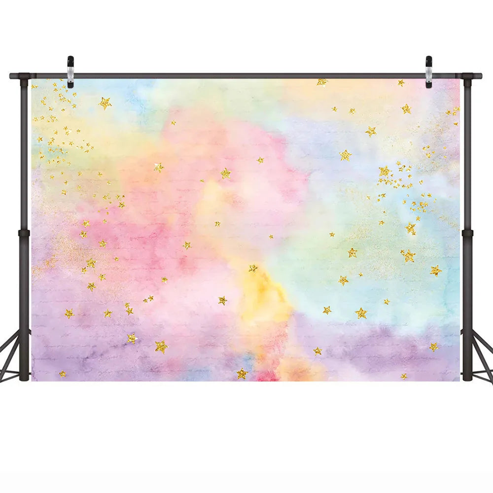 KMK - Golden Twinkle Little Star Backdrop