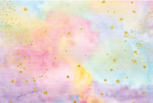 KMK - Golden Twinkle Little Star Backdrop