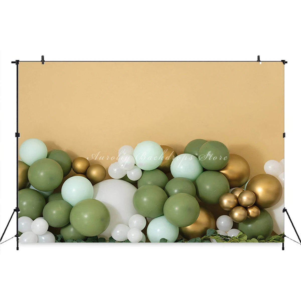 KMK - Green Birthday Balloon Backdrop