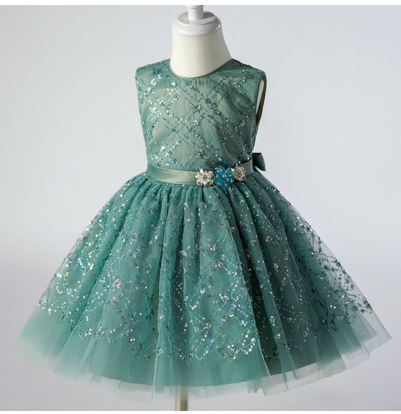 KMK - Green Tutu Sequin Dress