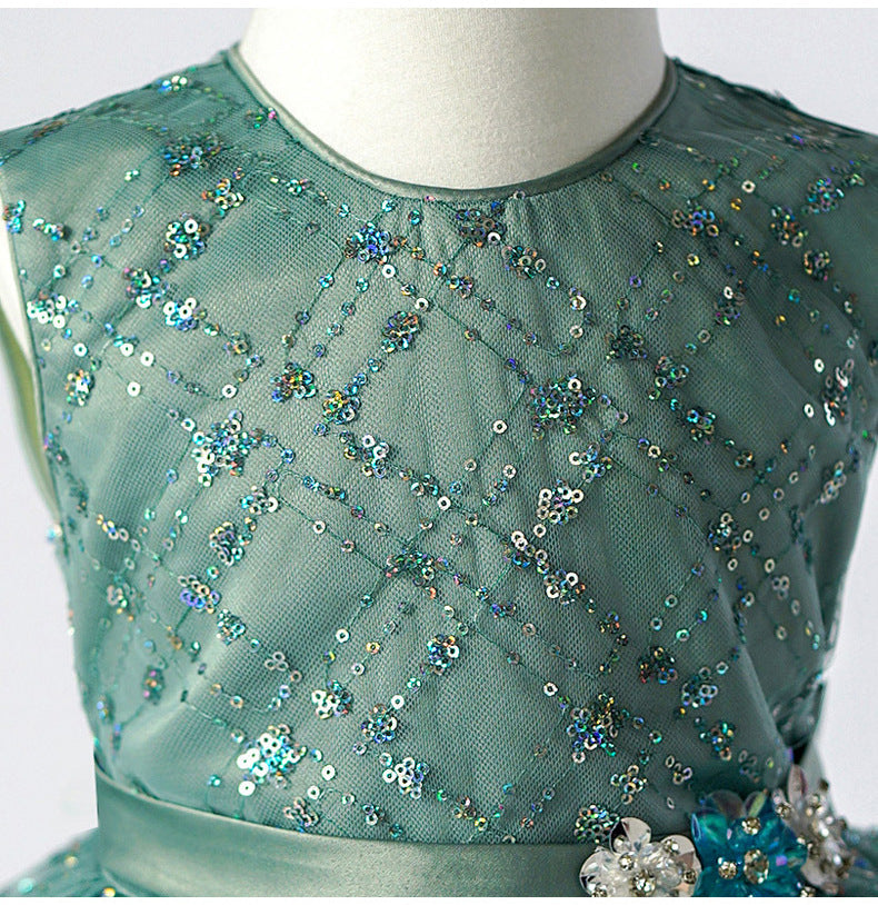 KMK - Green Tutu Sequin Dress