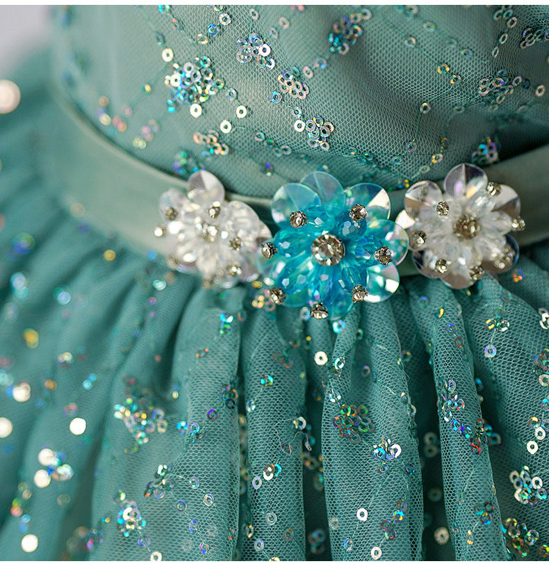 KMK - Green Tutu Sequin Dress