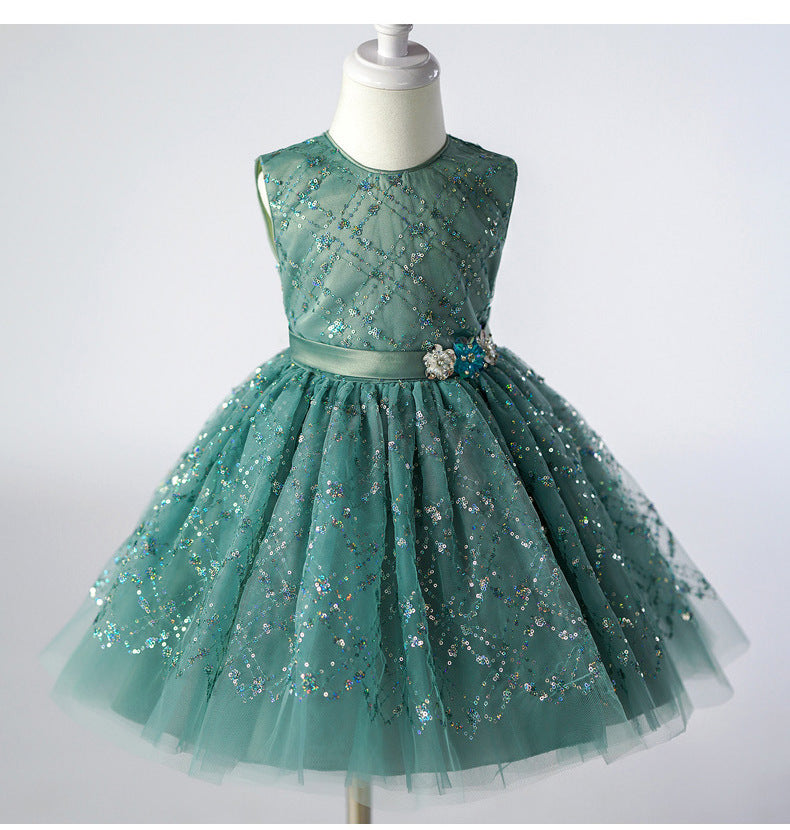 KMK - Green Tutu Sequin Dress