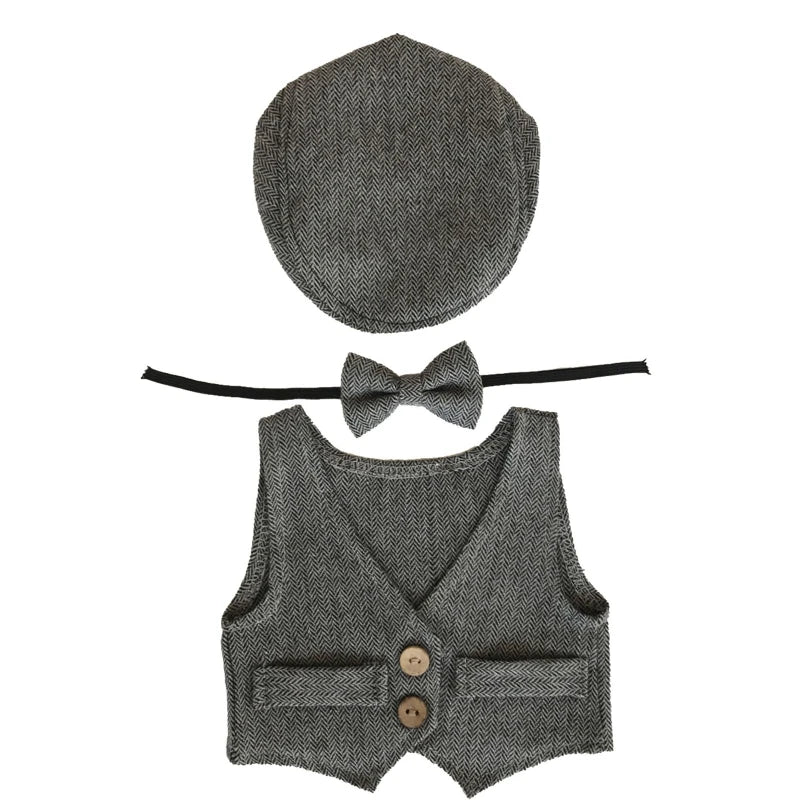 KMK - Grey 3 piece Newborn Outfit