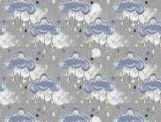 KMK - Grey Clouds watercolour backdrop