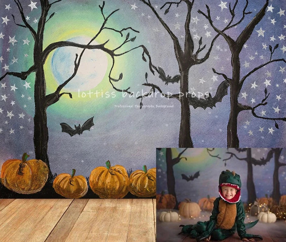 KMK - Halloween Crooked Tree Backdrop