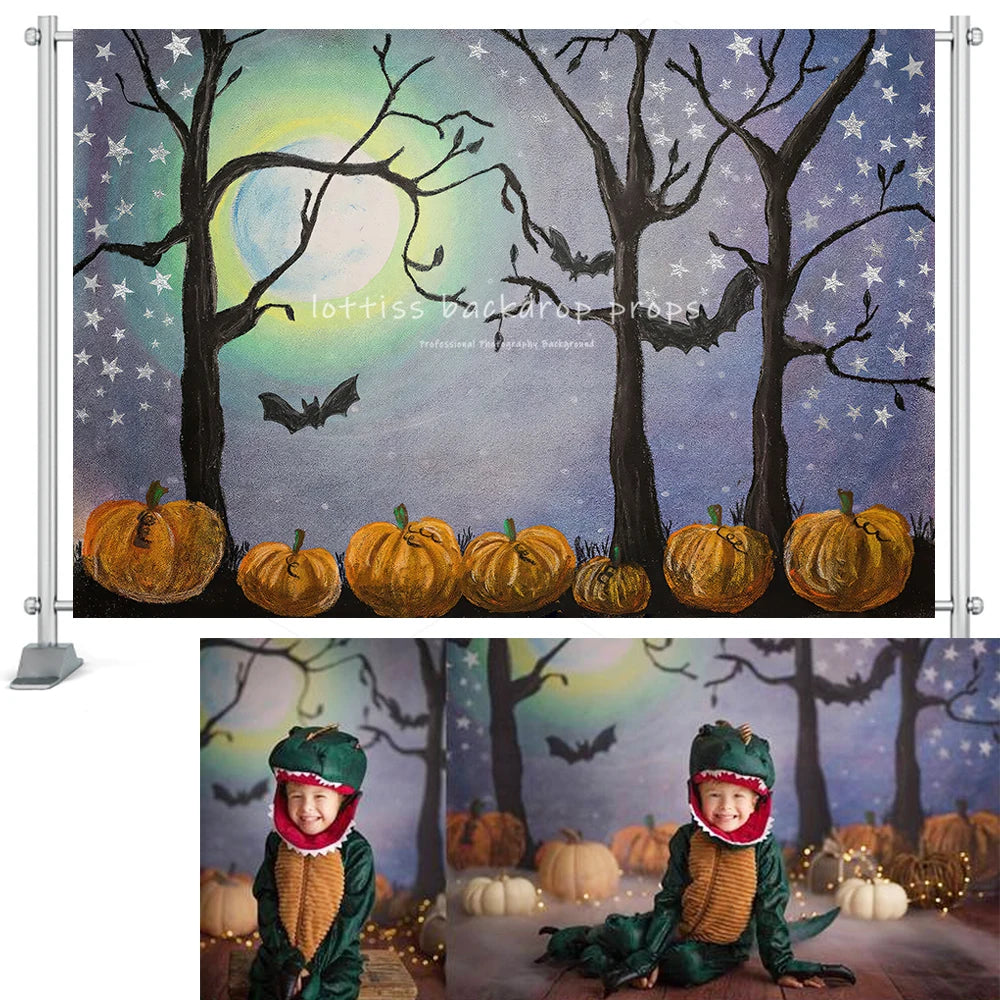 KMK - Halloween Crooked Tree Backdrop