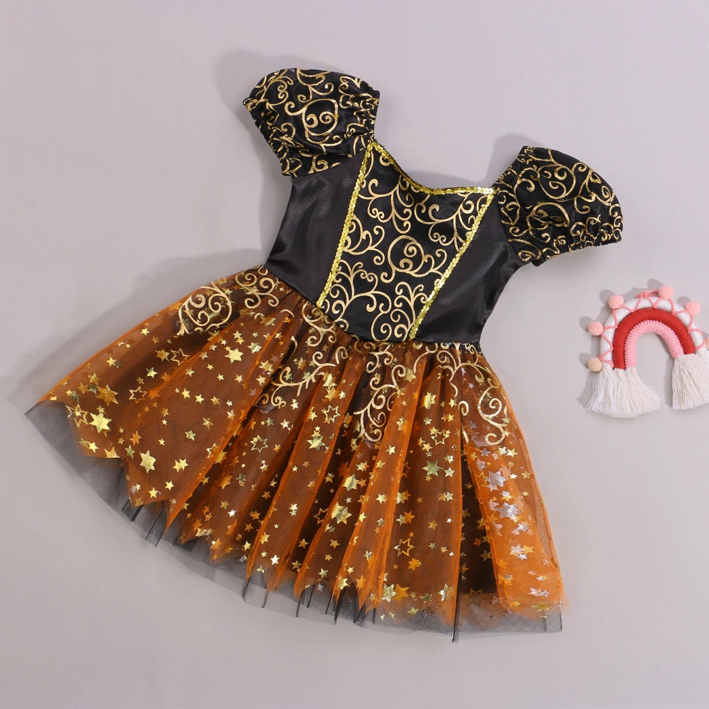 KMK - Halloween Flower Sequin Dress