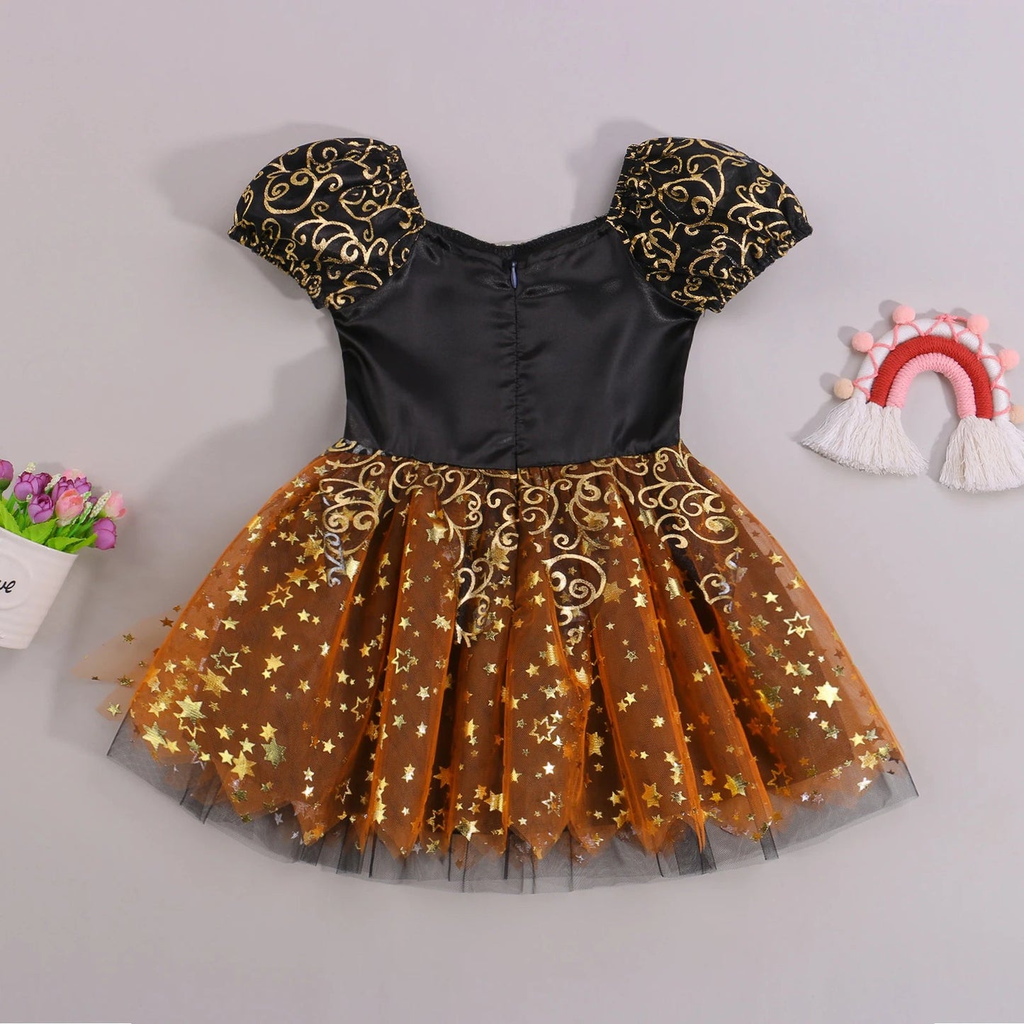 KMK - Halloween Flower Sequin Dress