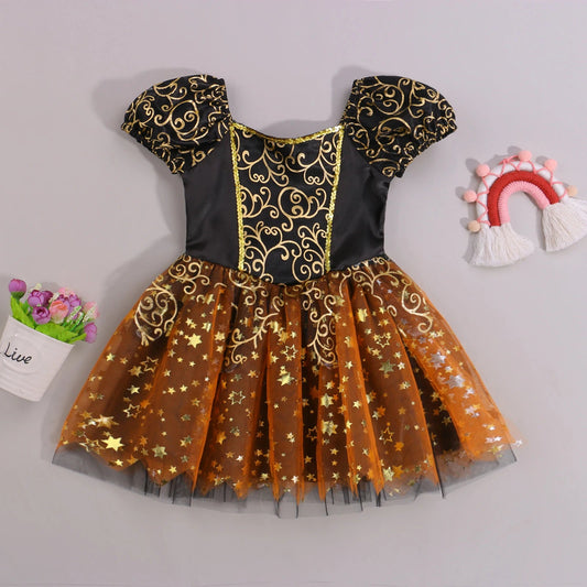 KMK - Halloween Flower Sequin Dress