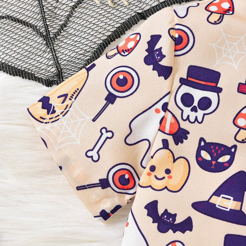 KMK - Halloween Ghost Pumpkin Shirt + Shorts