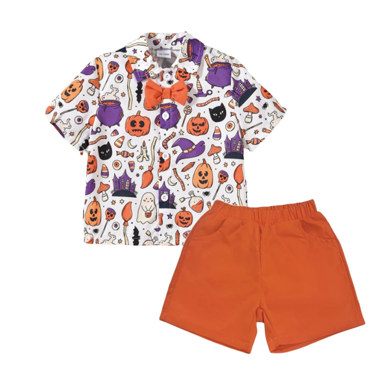 KMK - Halloween Ghost Pumpkin Shirt + Shorts