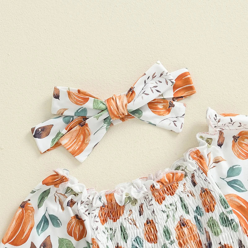 KMK - Halloween Romper Dress + Headband