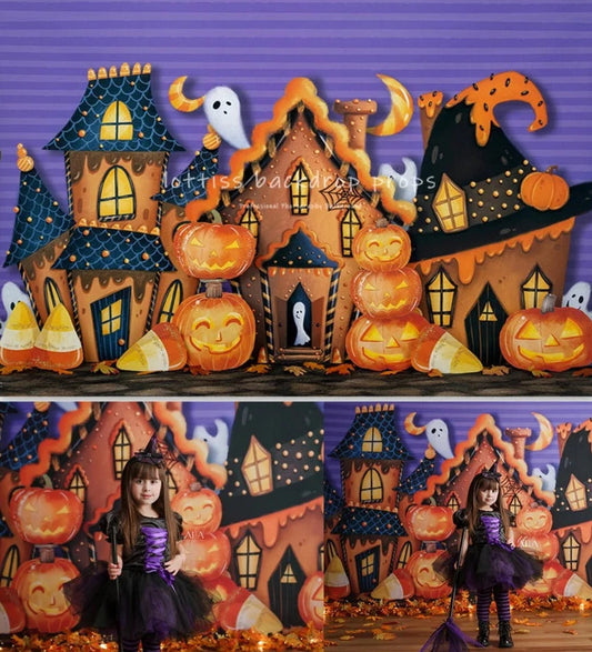 KMK - Halloween Town Backdrop