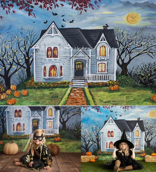 KMK - Halloween Trick or Treat Backdrop