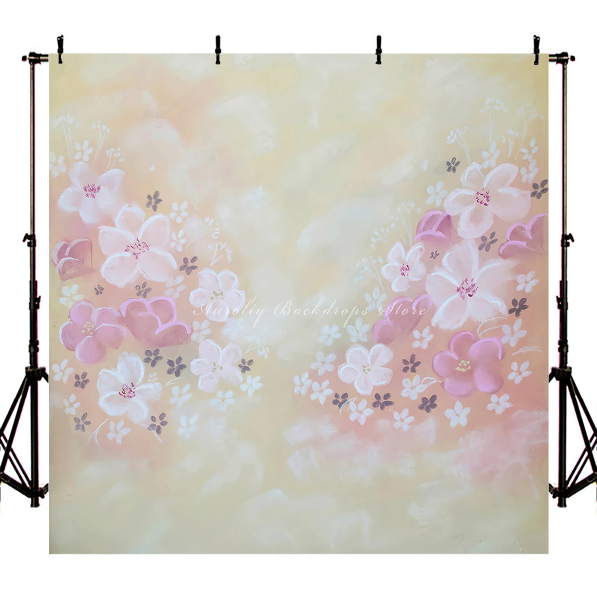 KMK - Hand Painting Floral Backdrop