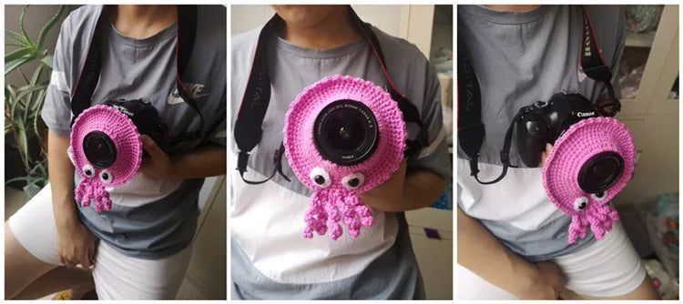 KMK - Hand knitted Camera Lens Decorative Ring