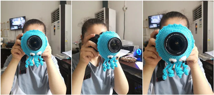 KMK - Hand knitted Camera Lens Decorative Ring