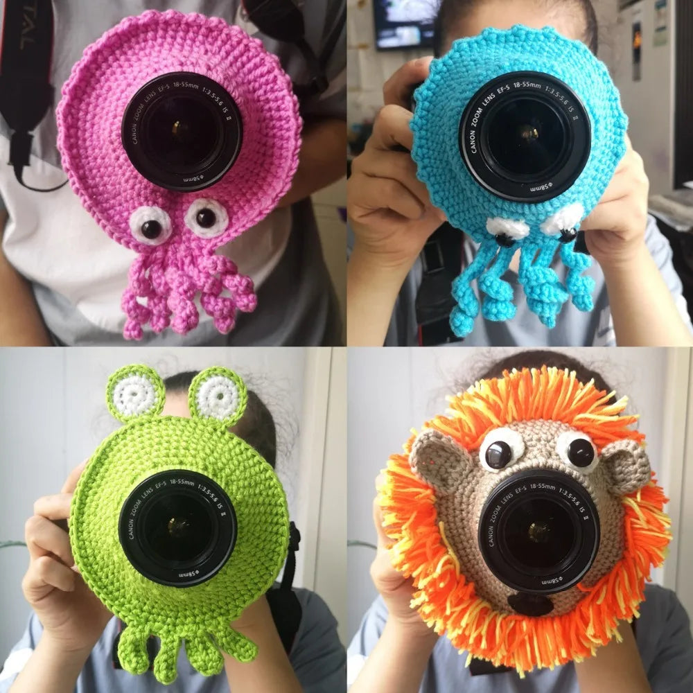 KMK - Hand knitted Camera Lens Decorative Ring