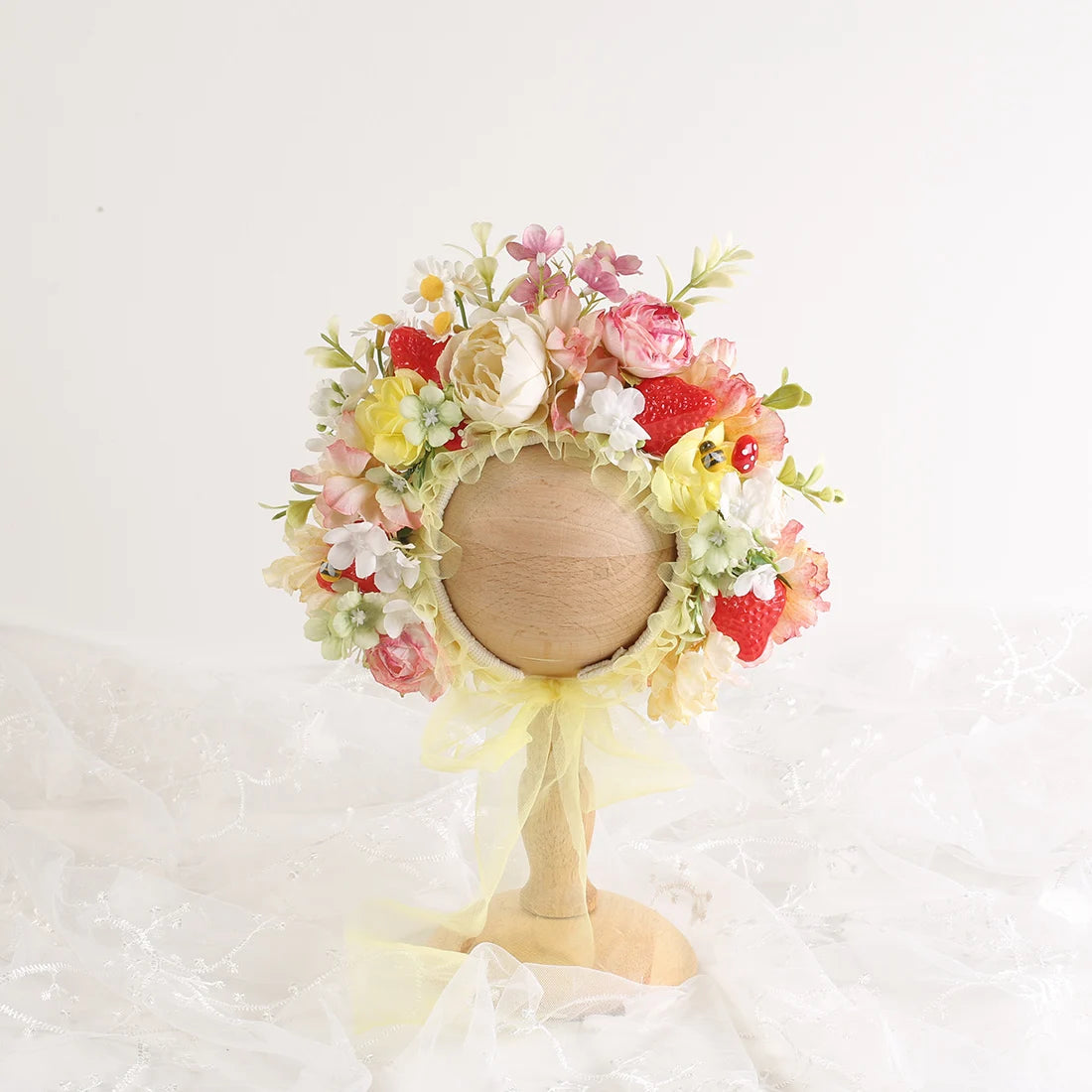 KMK - Handmade Floral Bonnet