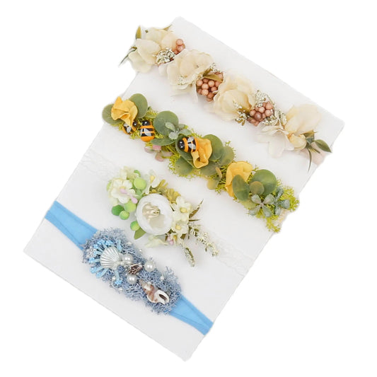 KMK - Handmade Floral Headband Pack