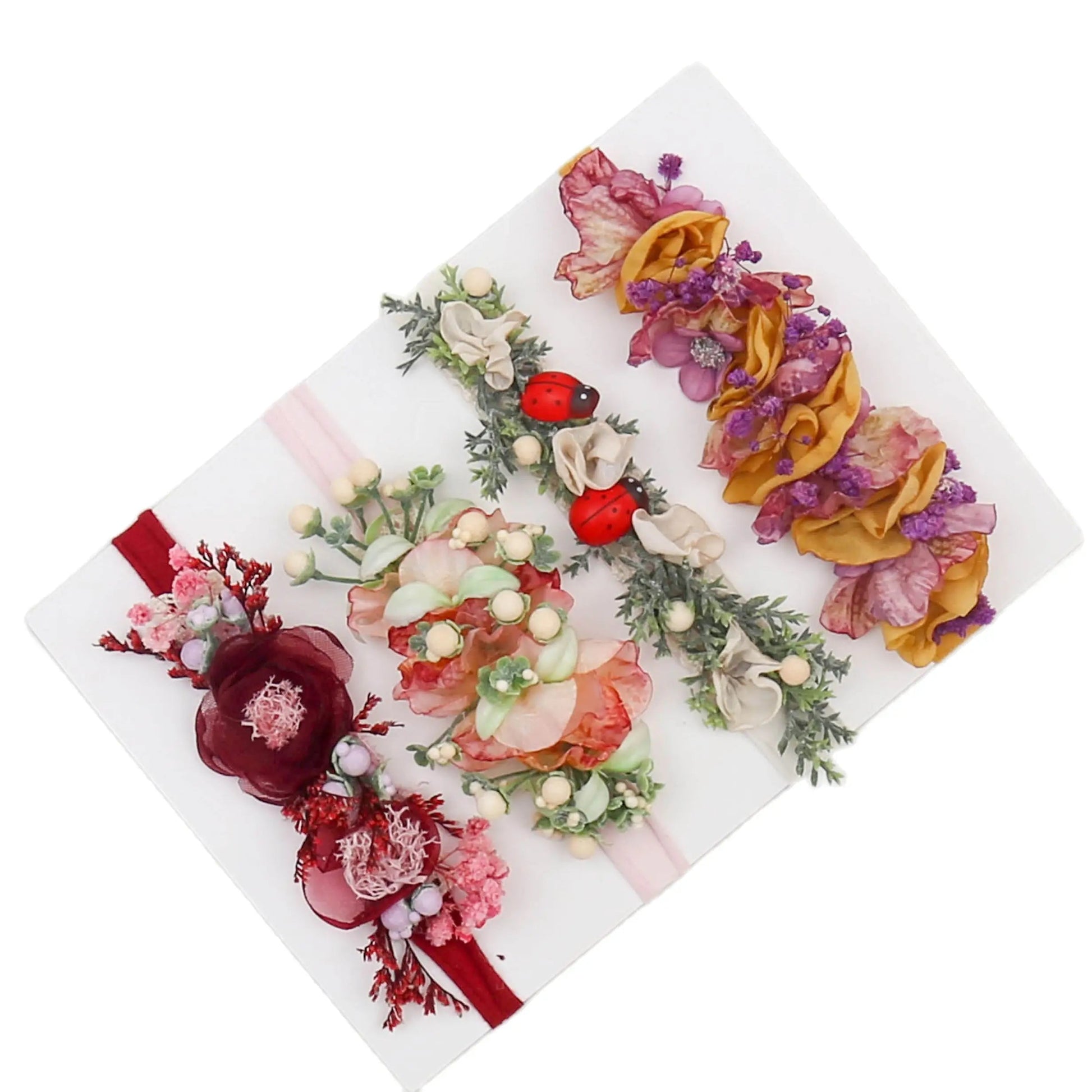 KMK - Handmade Floral Headband Pack