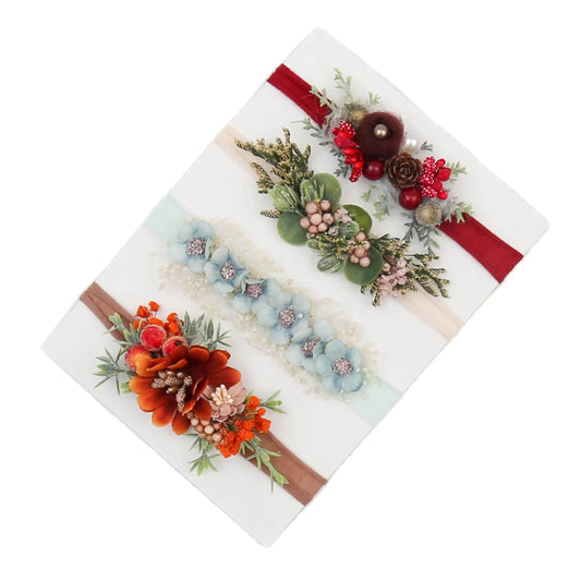 KMK - Handmade Floral Headband Pack