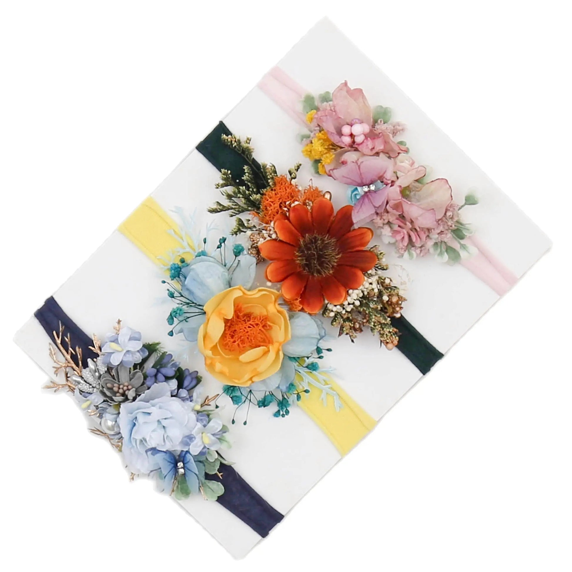 KMK - Handmade Floral Headband Pack