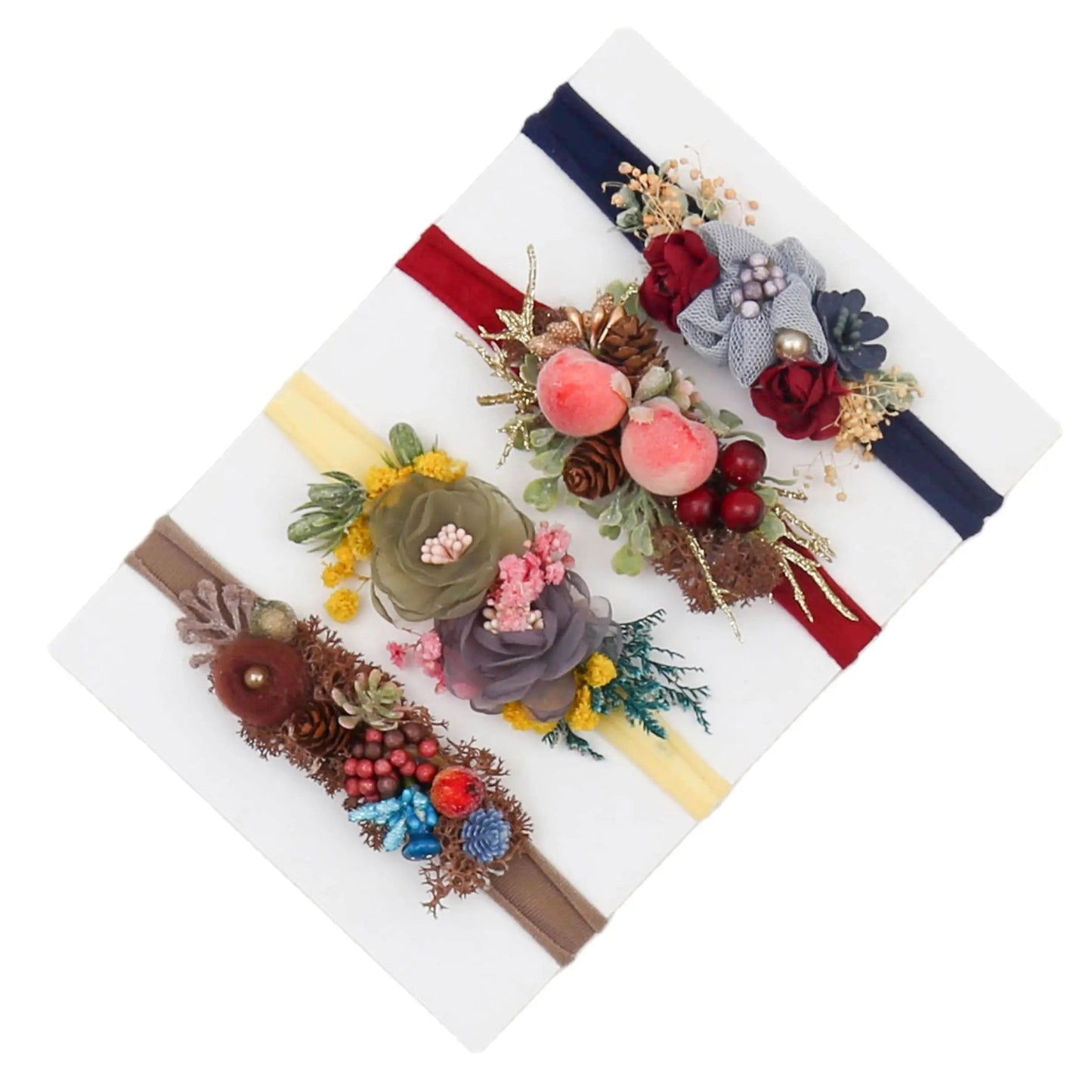 KMK - Handmade Floral Headband Pack