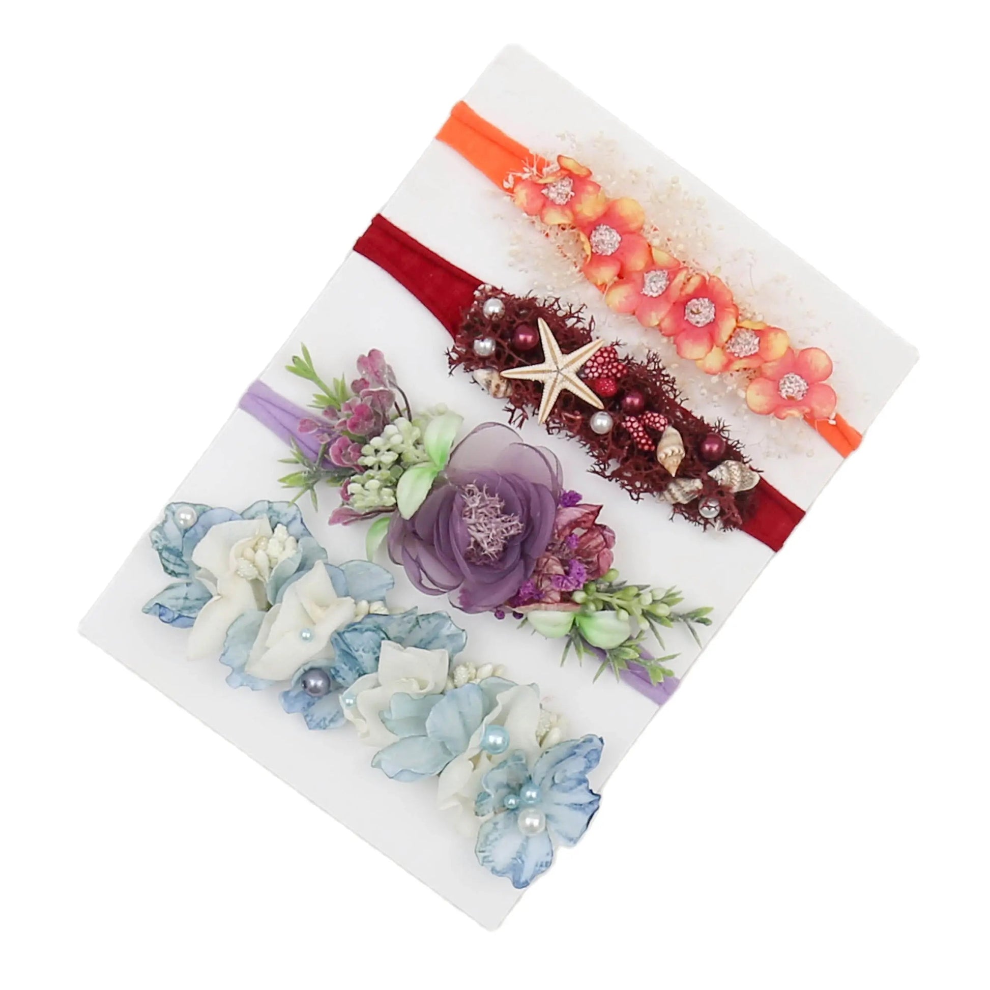 KMK - Handmade Floral Headband Pack