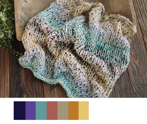 KMK - Handmade Knitted Multicolor Blanket