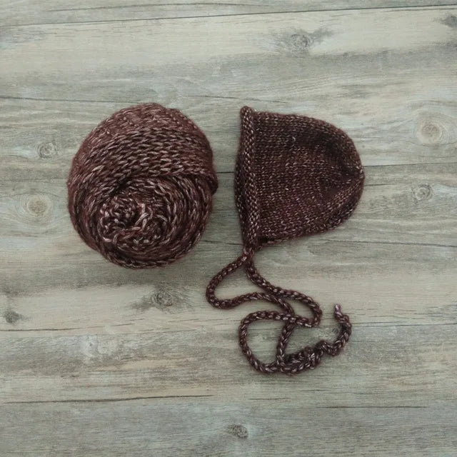 KMK - Handmade Wrap and Hat Set