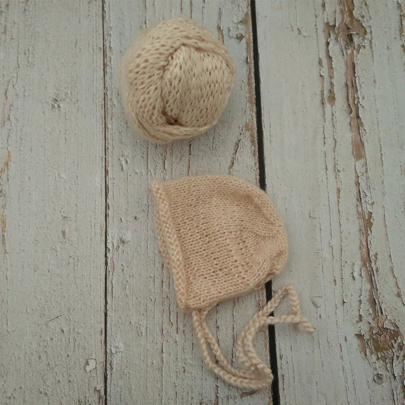 KMK - Handmade Wrap and Hat Set