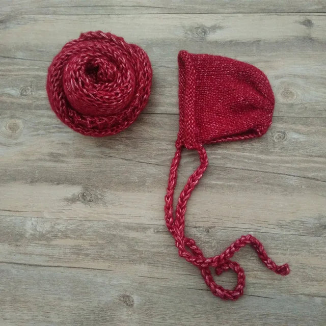 KMK - Handmade Wrap and Hat Set