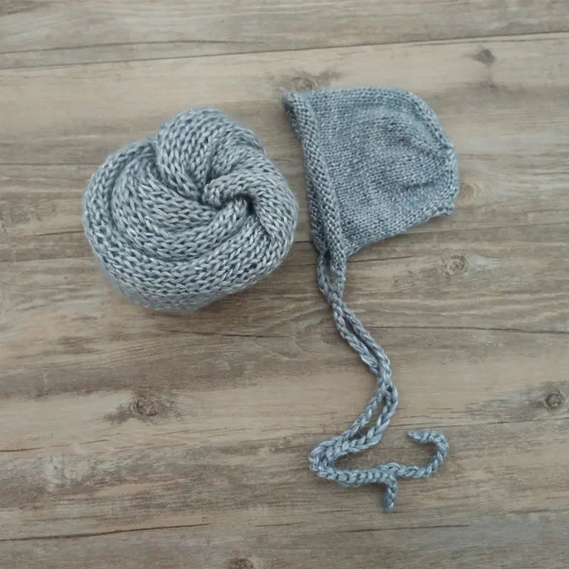 KMK - Handmade Wrap and Hat Set