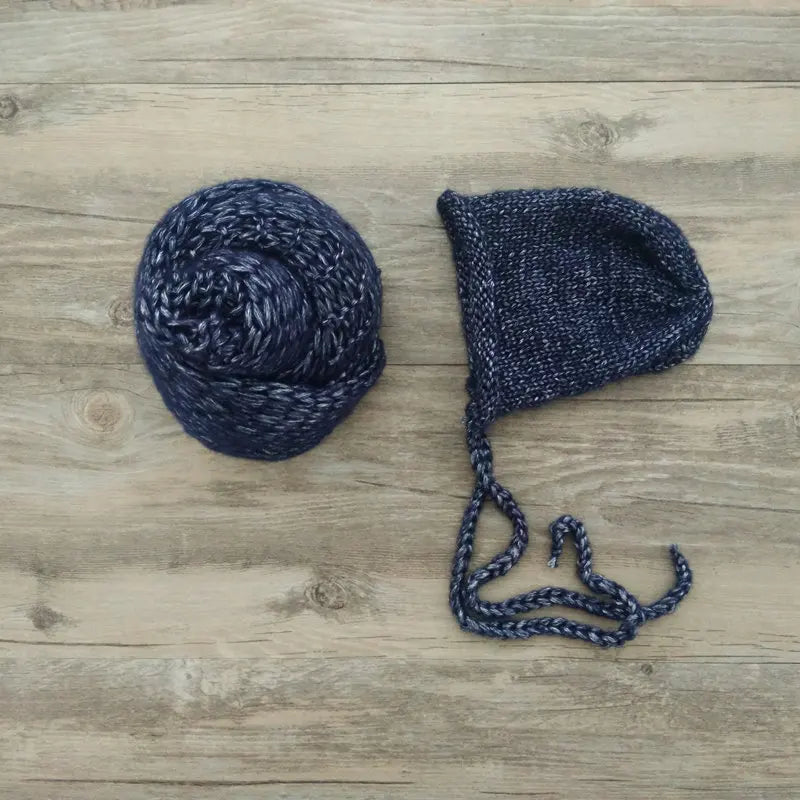 KMK - Handmade Wrap and Hat Set