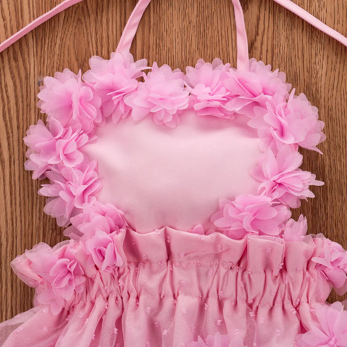 KMK - Heart Tulle Romper Dress