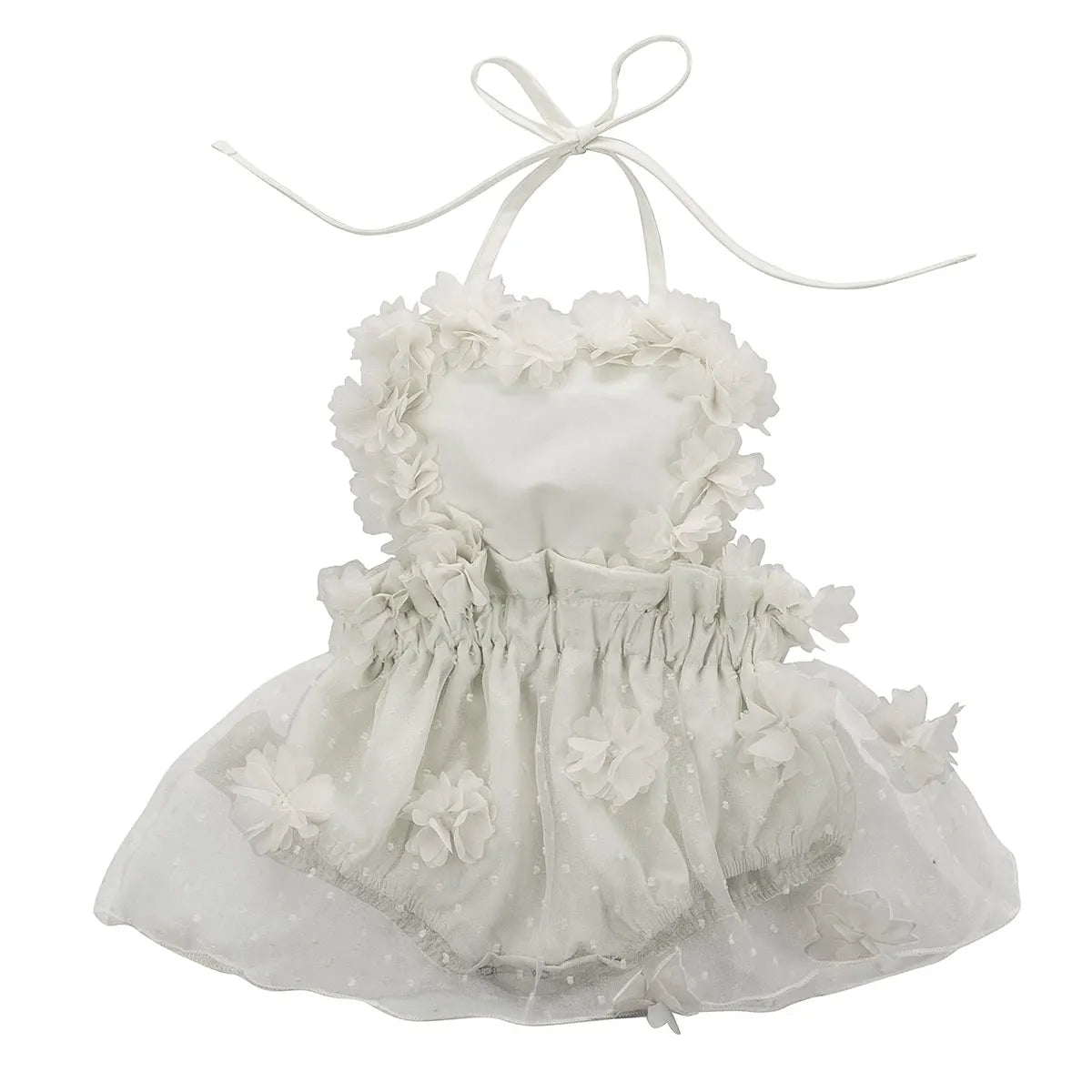 KMK - Heart Tulle Romper Dress