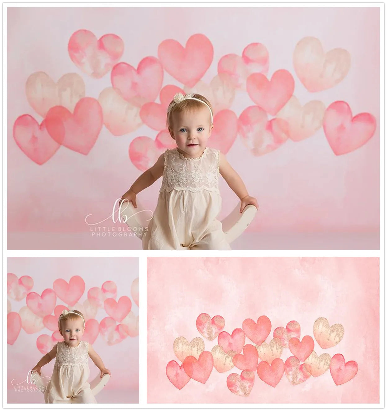 KMK - Hearts watercolour backdrop