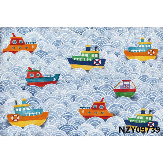 KMK - High Seas Boats Backdrop